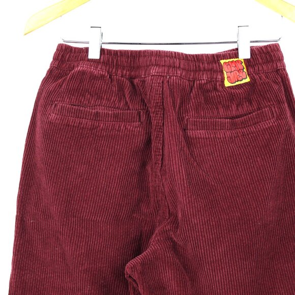 Empyre Wine Pants Size XS Relaxed Fit Corduroy Elastic Waist Drawstring SK8 Y2K - Picture 6 of 6
